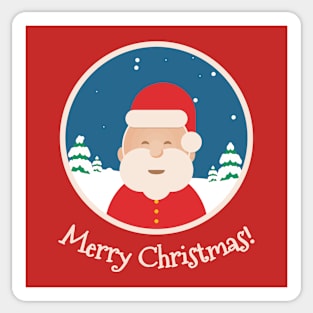 Happy Merry Christmas - Santa Clause Sticker